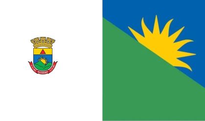 Atual bandeira de BH e a nova que será votada no dia 6 de outubro
