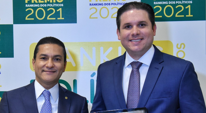 Os deputados Marcos Pereira (Republicanos-SP) e Hugo Motta (Republicanos-PB)