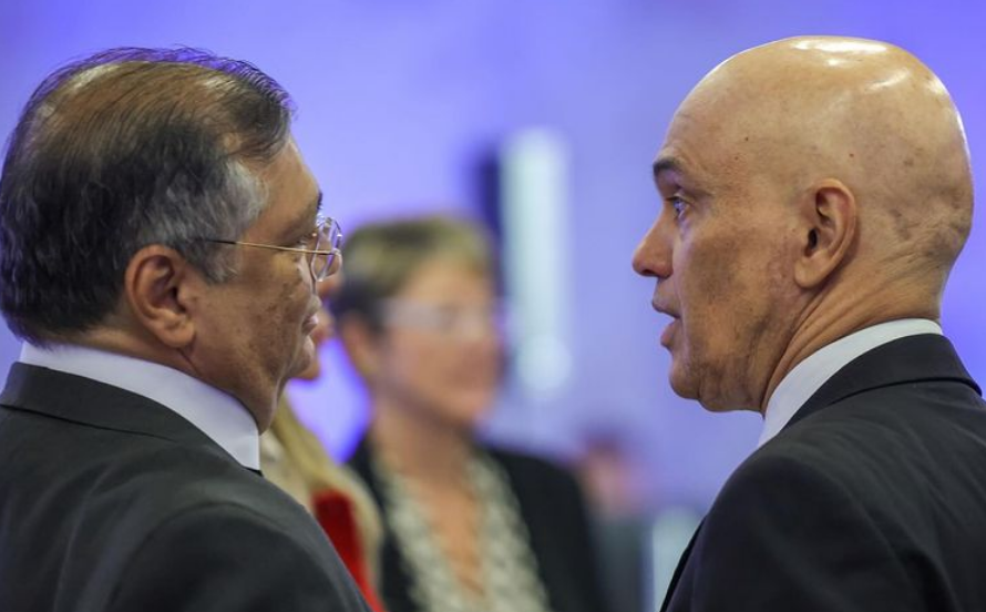 Flávio Dino e Alexandre de Moraes