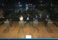 Novo ângulo aberto mostra Datena deixando púlpito e atacando Marçal com cadeira