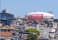 Dirigível que caiu em Osasco sobrevoaria o Morumbi durante o jogo desta quarta