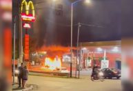 Acidente causa explosão de bomba de gasolina em São Paulo