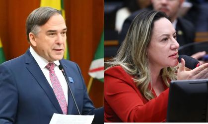 Sandro Mabel (União Brasil) e Adriana Accorsi (PT), candidatos à Prefeitura de Goiâna