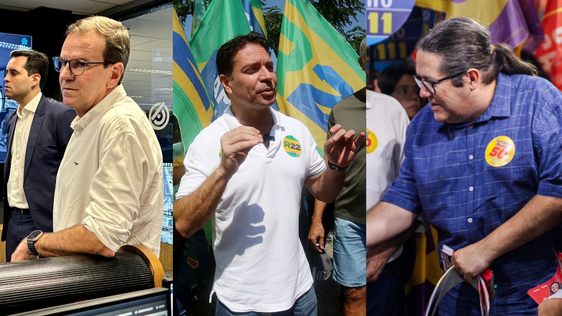 Candidatos à Prefeitura do Rio de Janeiro.