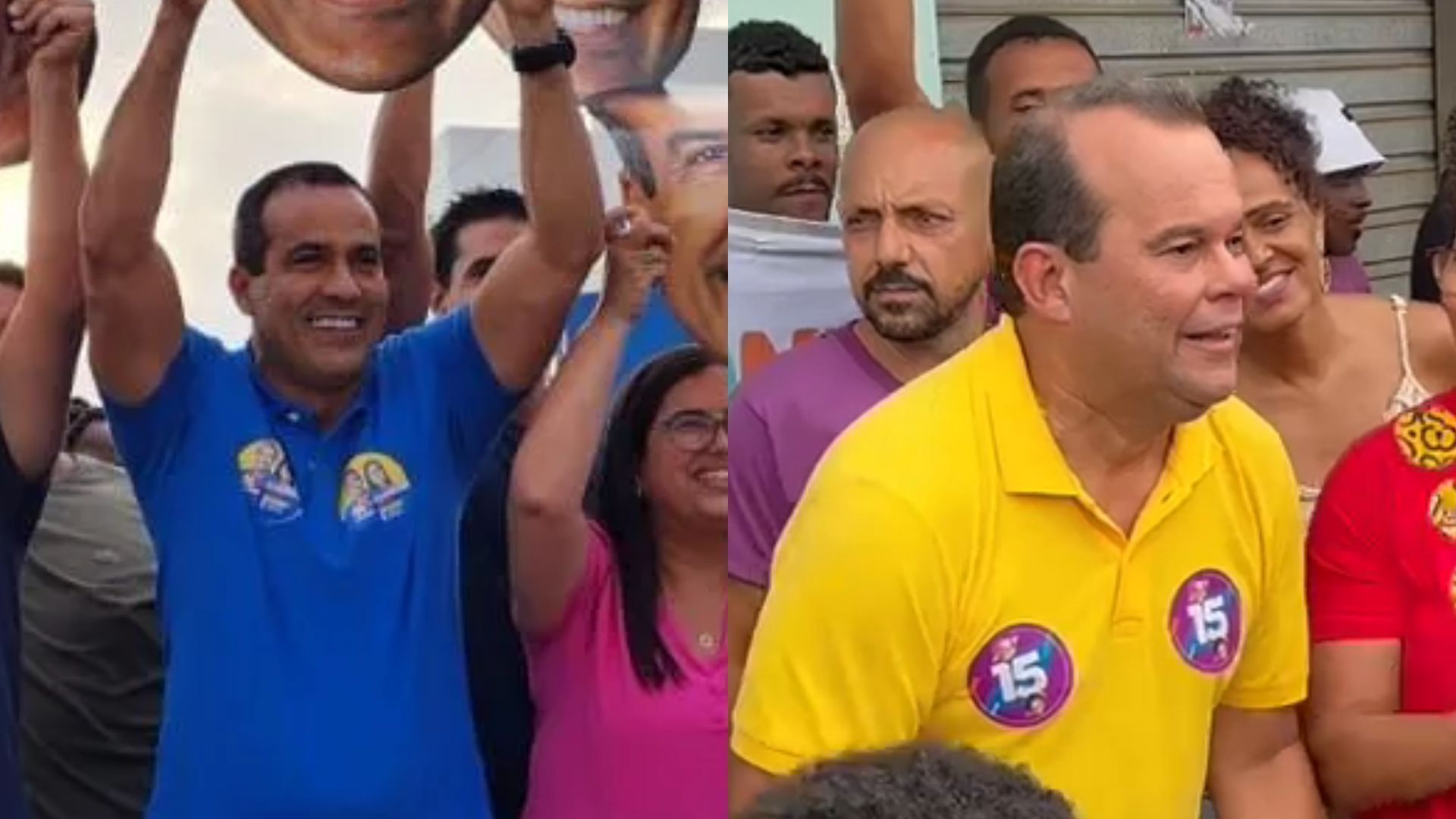 Candidatos à Prefeitura de Salvador Bruno Reis, Geraldo Júnior em campanha nesta terça (24)