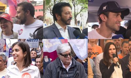 Campanhas com Tarcísio e Alckmin: as agendas dos candidatos à Prefeitura de SP neste domingo (29)