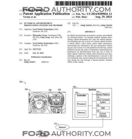 Documento mostra patente • Ford Authority/Reprodução