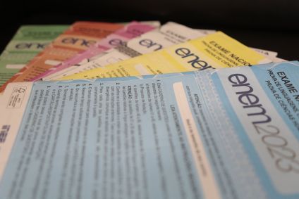 Cadernos de provas do Enem