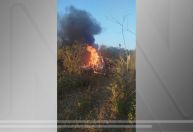 Helicóptero cai em Caruaru, interior de Pernambuco, e deixa dois mortos
