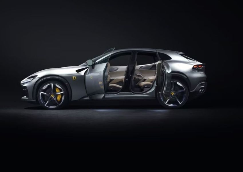 Purosangue é primeiro carro quatro portas da Ferrari • Divulgação/Ferrari
