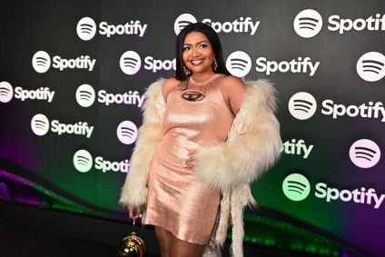 Gaby Amarantos na festa de 10 anos de Spotify no Brasil