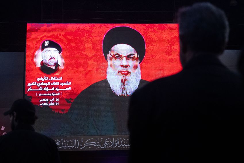 Líder do Hezbollah Sayyed Hassan Nasrallah, foi morto em ataque de Israel a Beirute • Chris McGrath/Getty Images