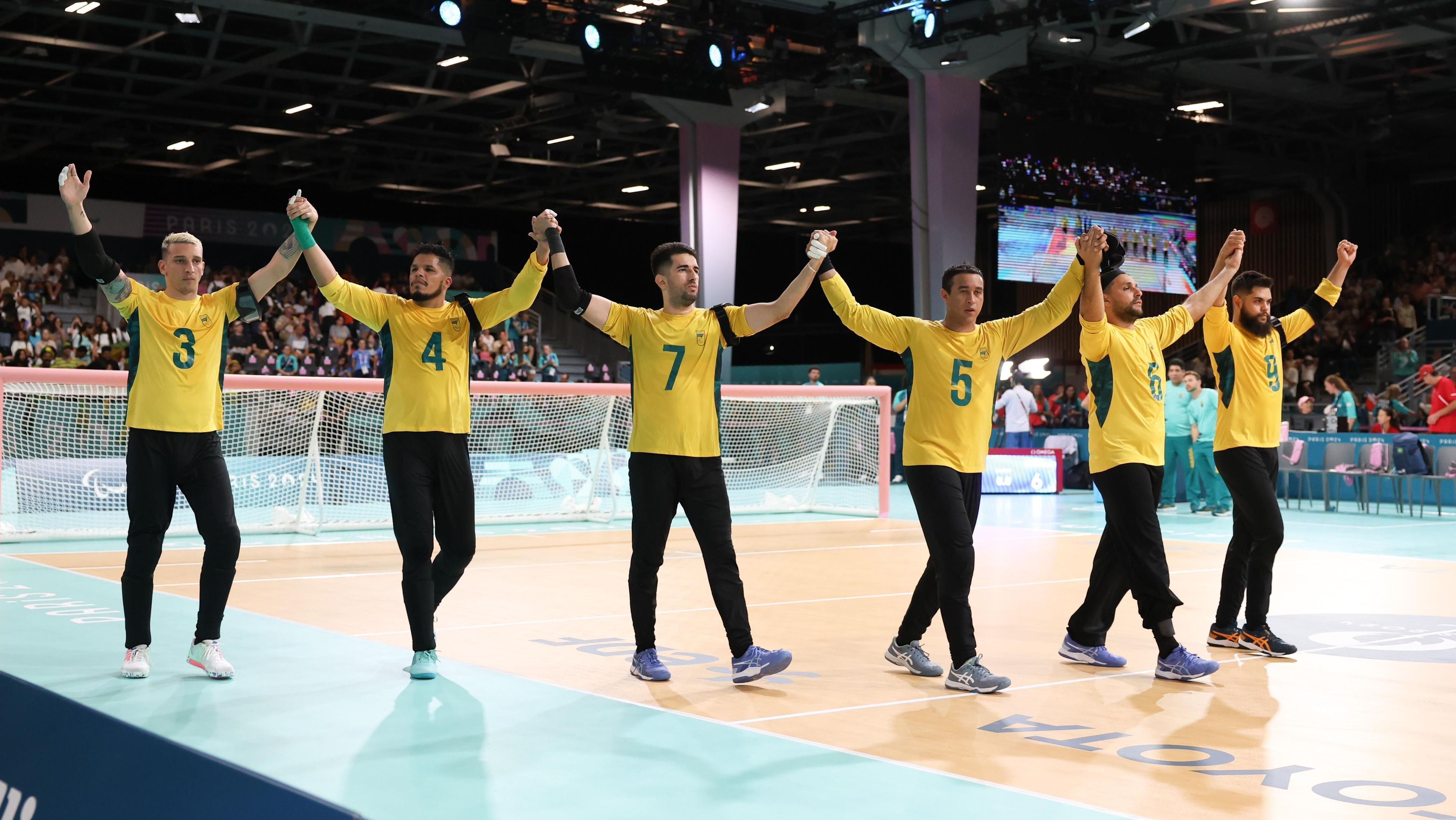 Brasil garantiu a medalha de bronze no golbol masculino
