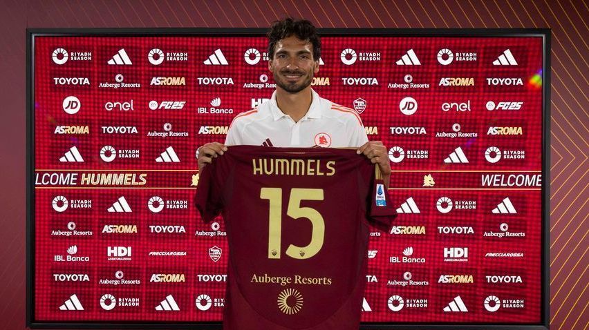Hummels apresentado como reforço da Roma