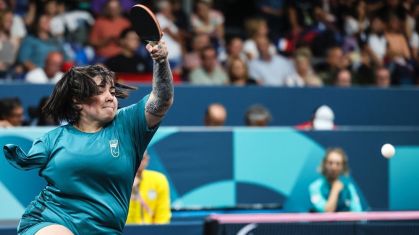Bruna Alexandre conquistou o bronze no Tênis de mesa WS10