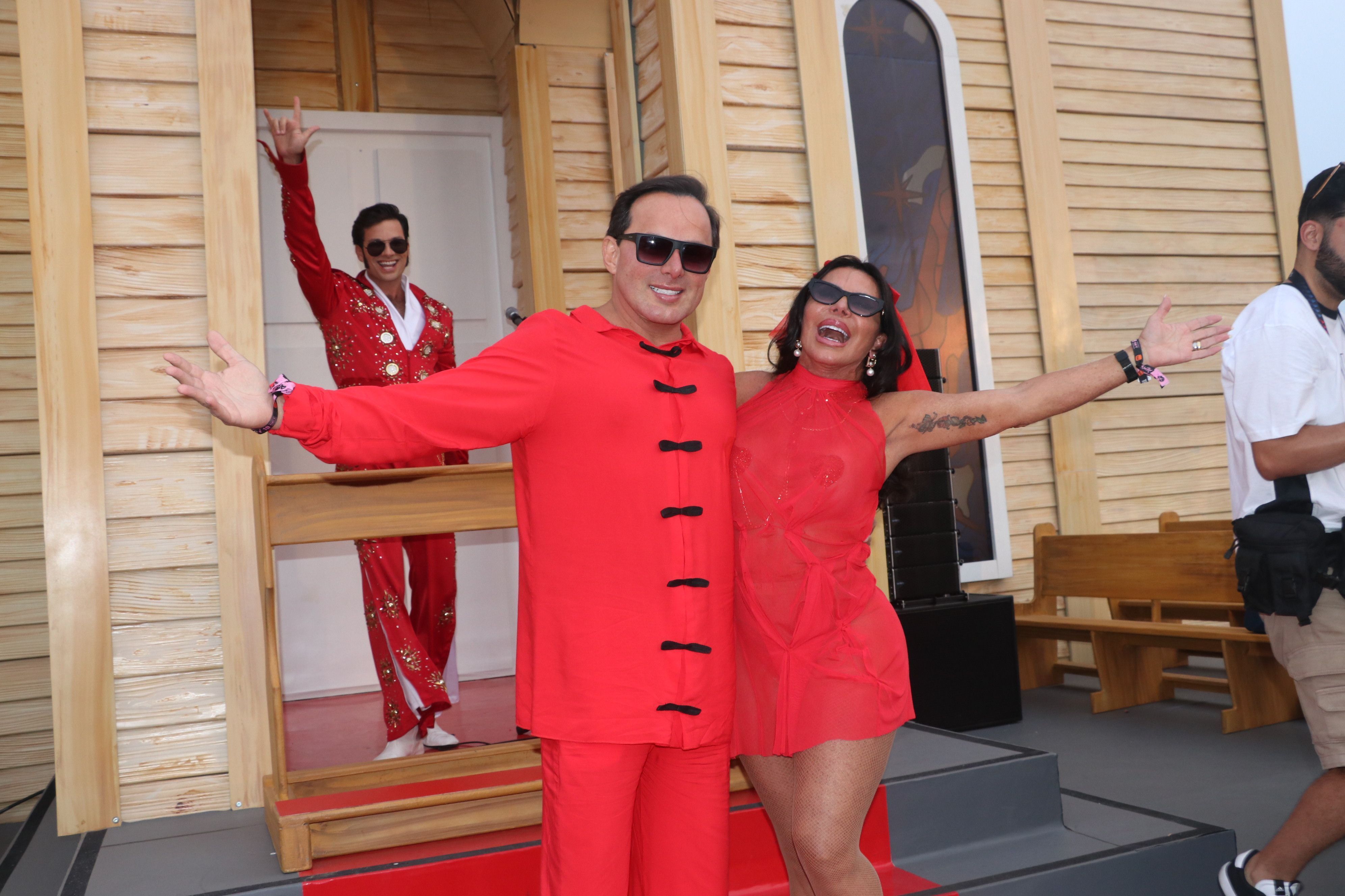 Gretchen renova votos de casamento com Esdras de Souza no Rock in RIo