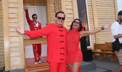Gretchen renova votos de casamento em capela no Rock in Rio; veja fotos