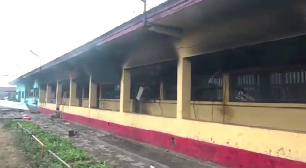 Incêndio na prisão central de Makala em 2 de setembro de 2024 • Ministério do Interior da República Democrática do Congo