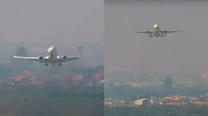 Aviões da Gol e da Latam precisaram arremeter em Guarulhos