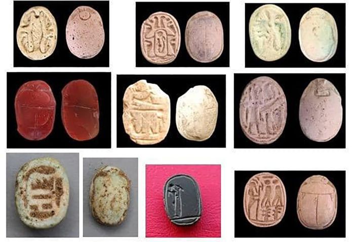 Arqueólogos descobriram vários itens pessoais pertencentes aos soldados • Ministério do Turismo e Antiguidades do Egito