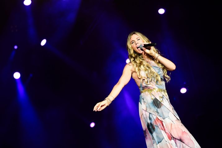 Joss Stone se apresentou no Palco Mundo no início da noite desta quinta-feira (19). • Leo Franco /AgNews