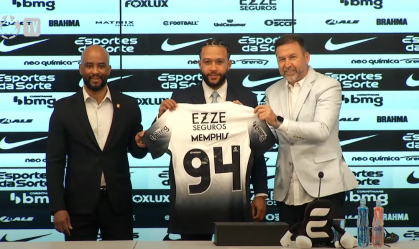 Memphis Depay é apresentado como novo jogador do Corinthians