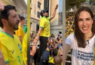Nunes, Marçal e Marina Helena participam de ato contra Moraes na Paulista