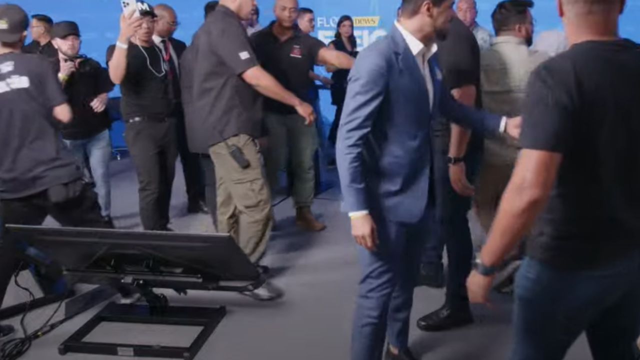 Confusão no final do debate do Flow entre candidatos a prefeito de São Paulo