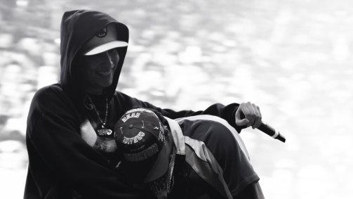 Nagalli e Veigh durante show no palco Supernova no sábado (14) no Rock in Rio