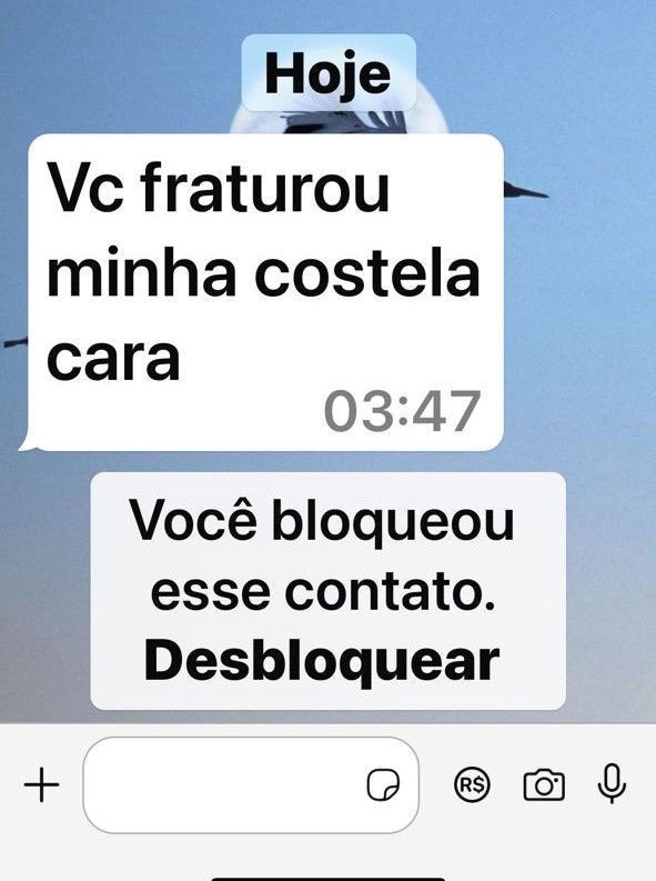 Print da mensagem de Pablo Marçal (PRTB) para Datena • Reprodução