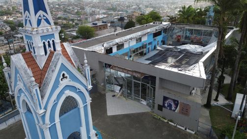Teto do Santuário Arquidiocesano de Nossa Senhora da Conceição, no Recife, desabou e deixou duas pessoas mortas