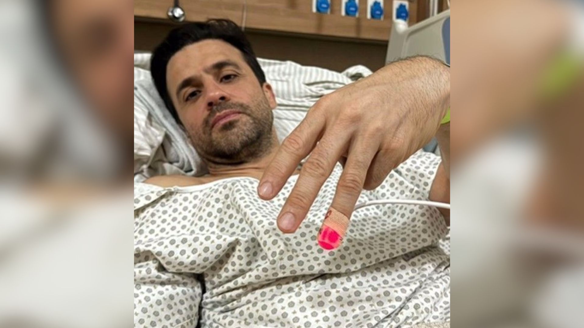 Pablo Marçal realizando exames após ser agredido em debate na TV Cultura