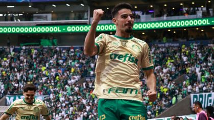 Palmeiras abre placar da goleada contra o Criciúma com golaço de Flaco Lopez
