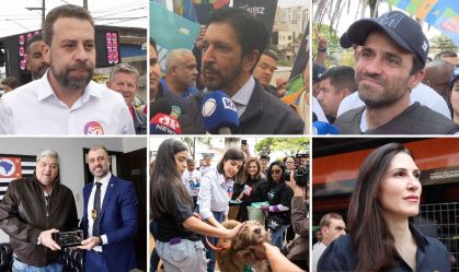 Acompanhe a agenda dos candidatos à Prefeitura de São Paulo neste domingo (8)