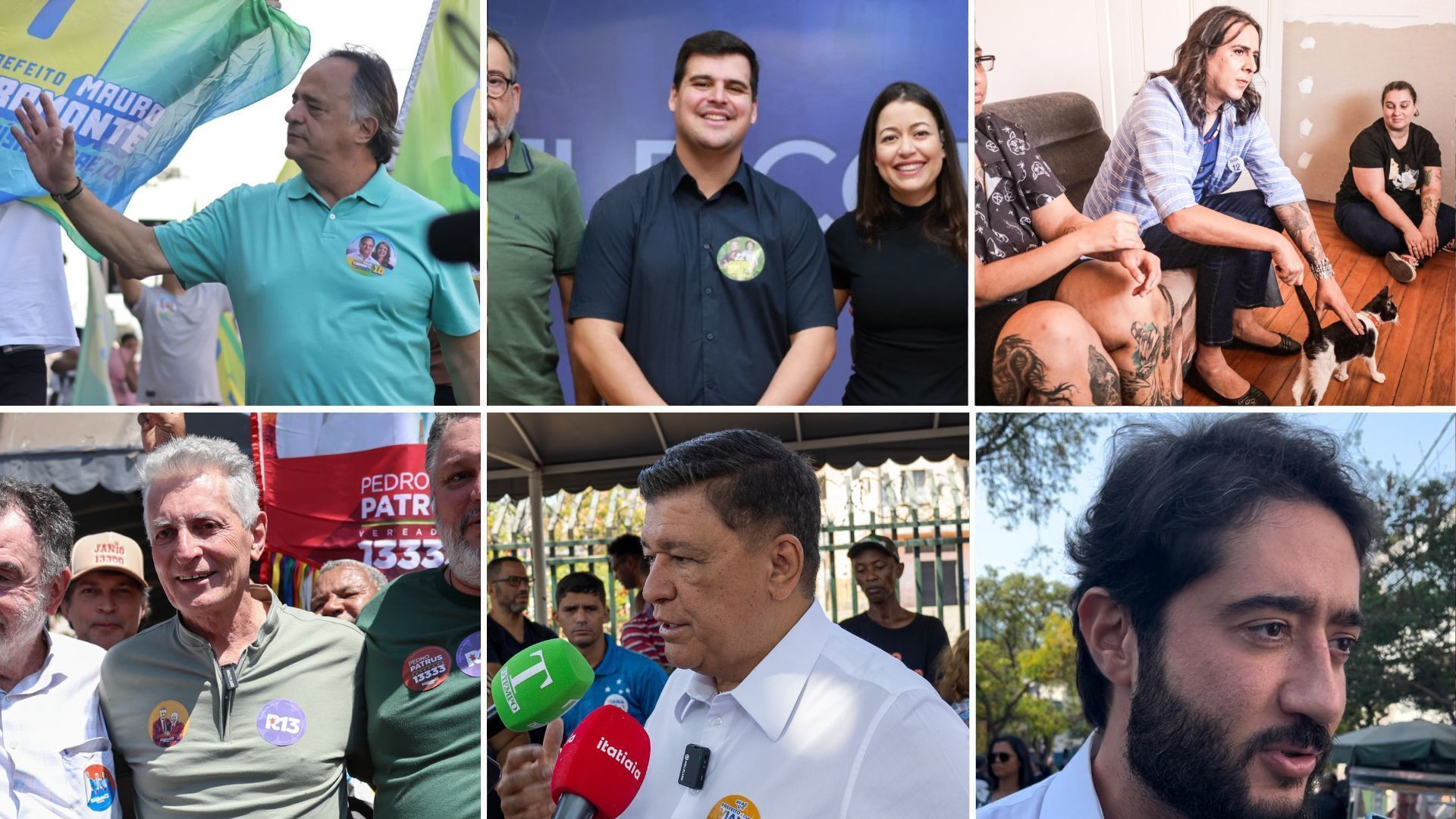 Candidatos à Prefeitura de Belo Horizonte em campanha nesta sexta (13)
