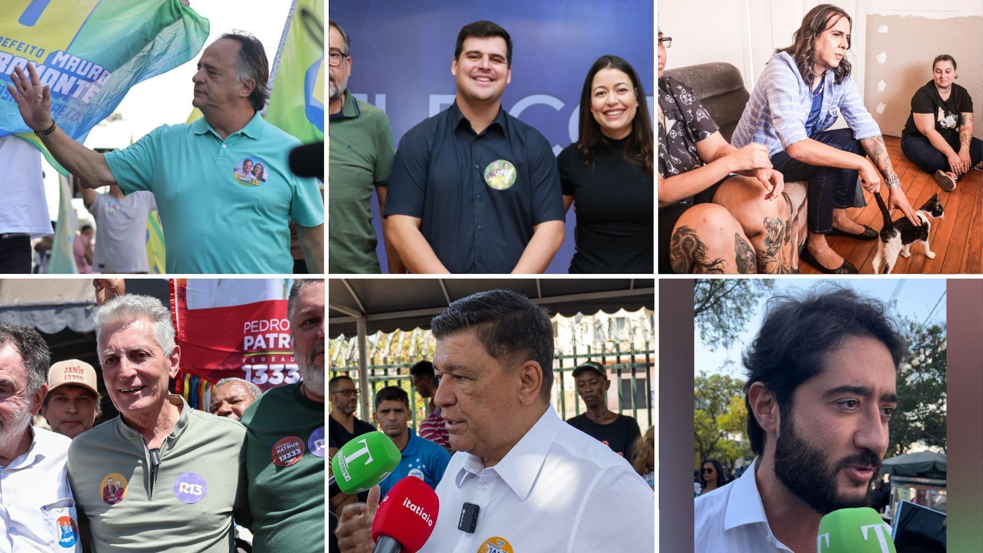 Candidatos à Prefeitura de Belo Horizonte em campanha nesta sexta (13)
