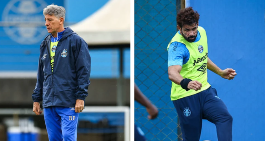 Renato e Diego Costa desfalcam o Grêmio