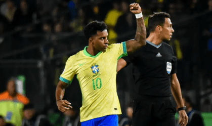 Rodrygo marcou gol da vitória brasileira
