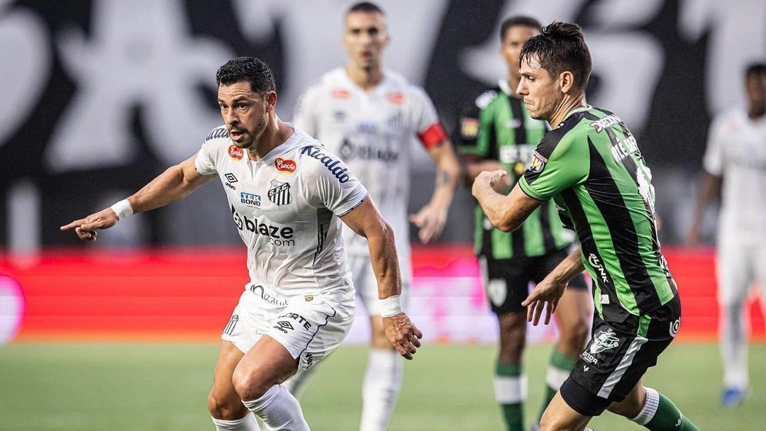 Santos vence o América-MG, na Vila Viva Sorte