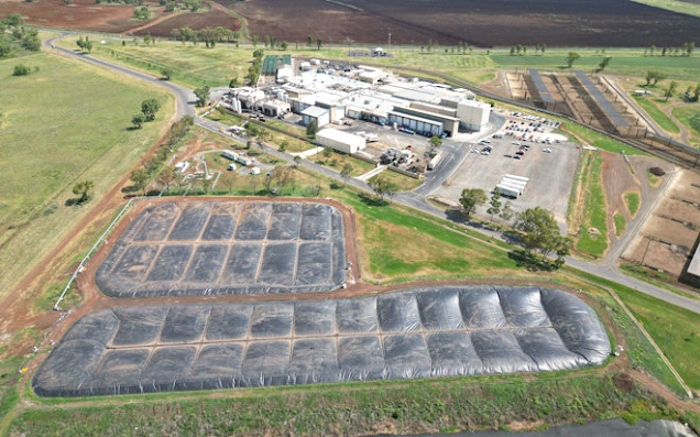 Sistema de captura de biogás na unidade Beef City, na Austrália • Divulgação JBS