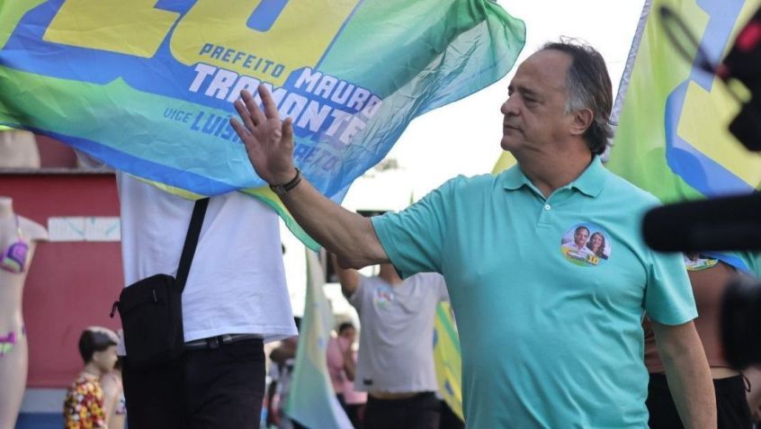 Mauro Tramonte (Republicanos) em visita as obras de contenção de enchentes em BH • Divulgação