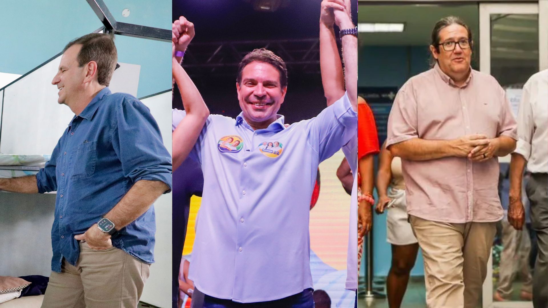 Candidatos à Prefeitura do Rio de Janeiro em campanha nesta sexta (13)