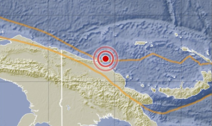 Terremoto de magnitude 6 atinge costa norte de Papua-Nova Guiné