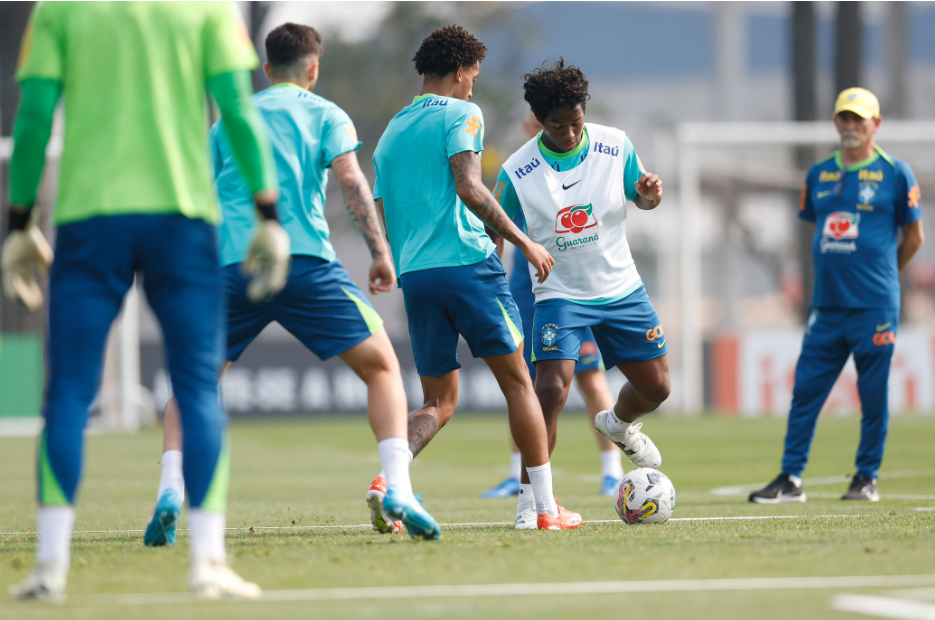 Treino da Seleção Brasileira, em Curitiba