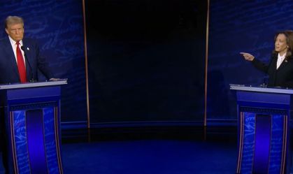 Kamala critica "proibições de aborto de Trump" durante Debate da ABC
