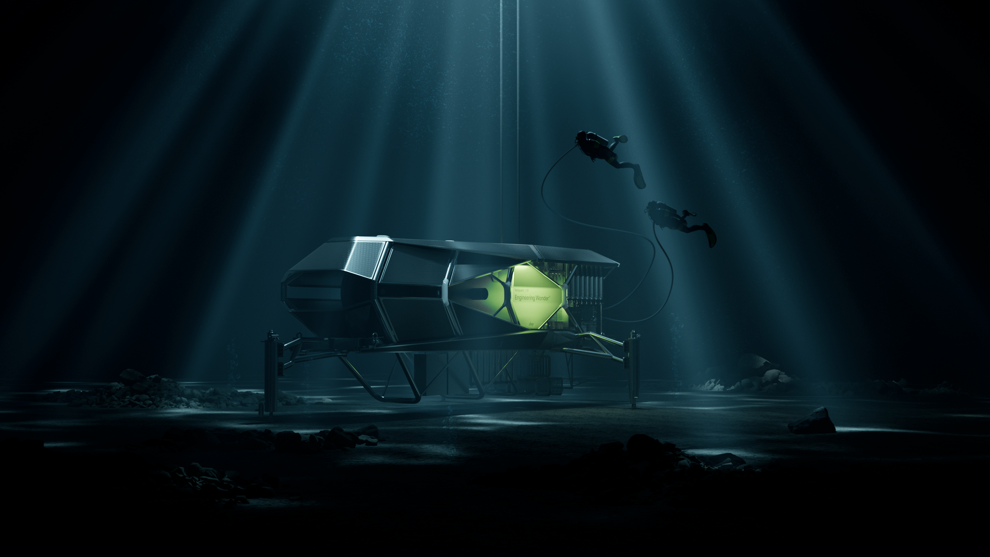 Simulação do Vanguard, habitat aquático precursor do Sentinel • DEEP