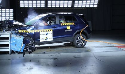 Volkswagen T-Cross 2025 tira nota máxima em teste de colisão