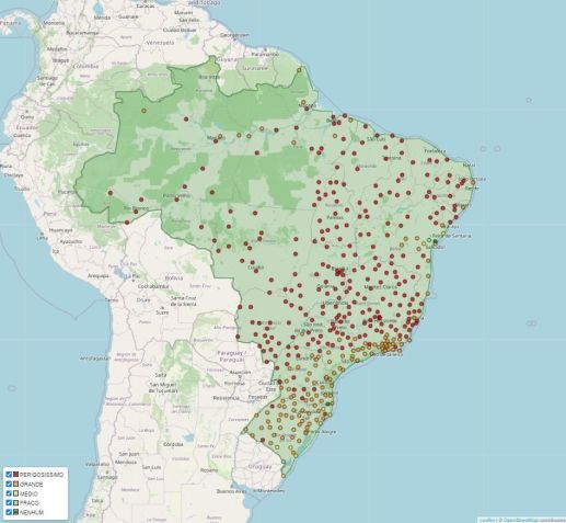 Crédito: Reprodução/Inmet
