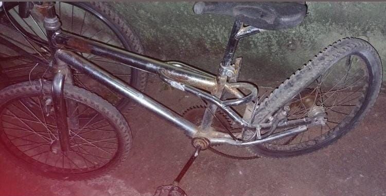 Bicicleta do menino de dez anos • Reprodução/Ocorrências Policiais