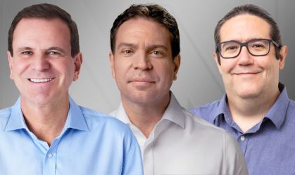 No Rio de Janeiro, Paes tem 48,6%; Ramagem, 32,0%; e Tarcísio Motta, 8,9%, diz AtlasIntel